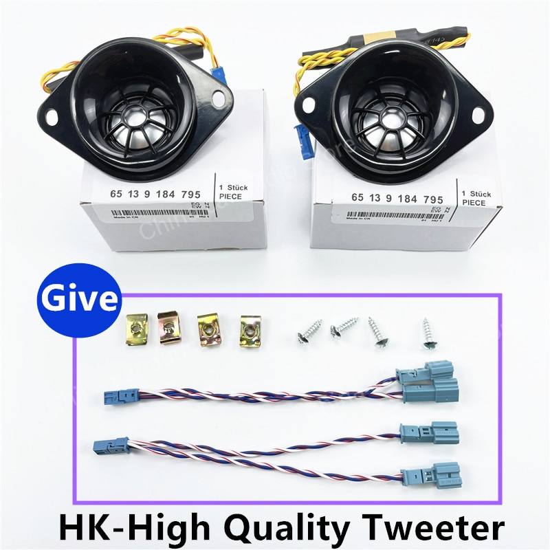 Altavoz de alta frecuencia HK para coche, bocina para BMW F20, F21, E87, E88, E63, E64, 5GT, F07, F01, F03, M7, X1, E84, X3, E83, serie 1, 5, 7: 2-HK-TWEETER-795
