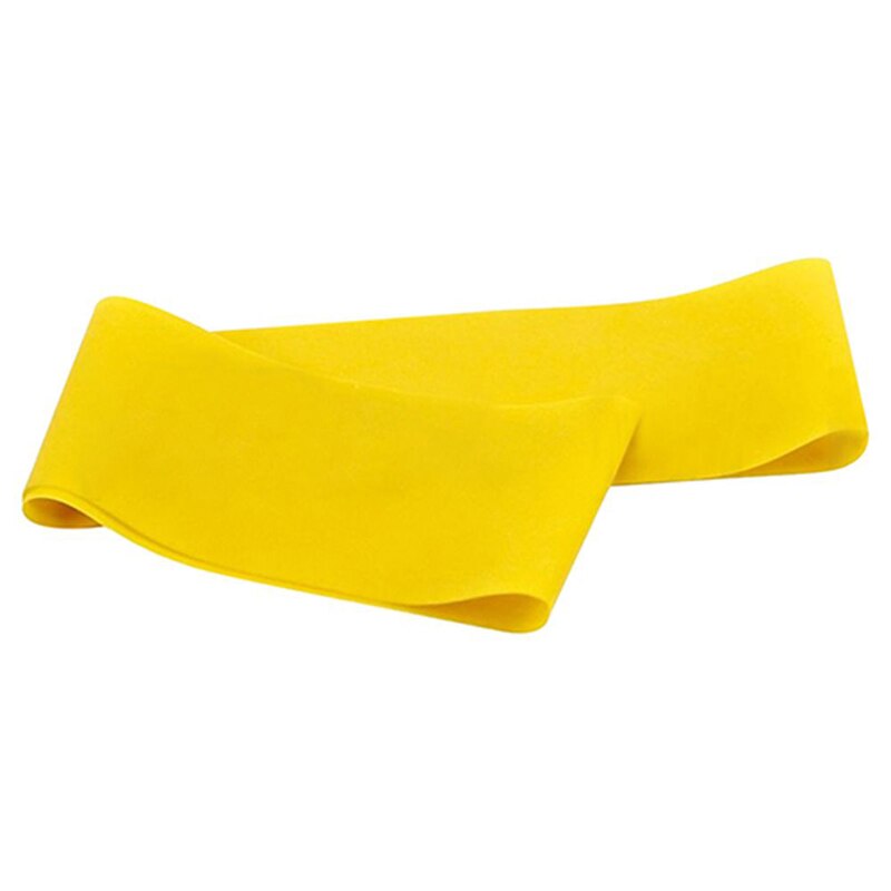 Sports Yoga Resistance Rubber Bands Fitness Elastic Bands Gym Strength Training Pilates Latex Elastic Bands: Yellow