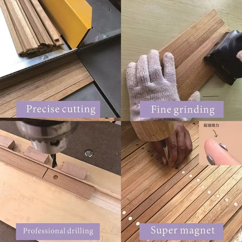 60cm 70cm 80cm 90cm magnetisk plakatophæng teak fyrretræ maleriramme 5 farver træ fotoramme sort hvid lærredsramme