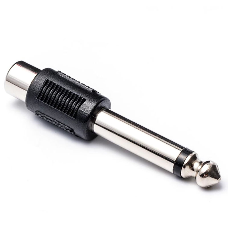 10 Stück schnallen-Buchse auf 6,35 mm 1/4 Zoll Mono-Stecker Audio--Adapter-Anschluss