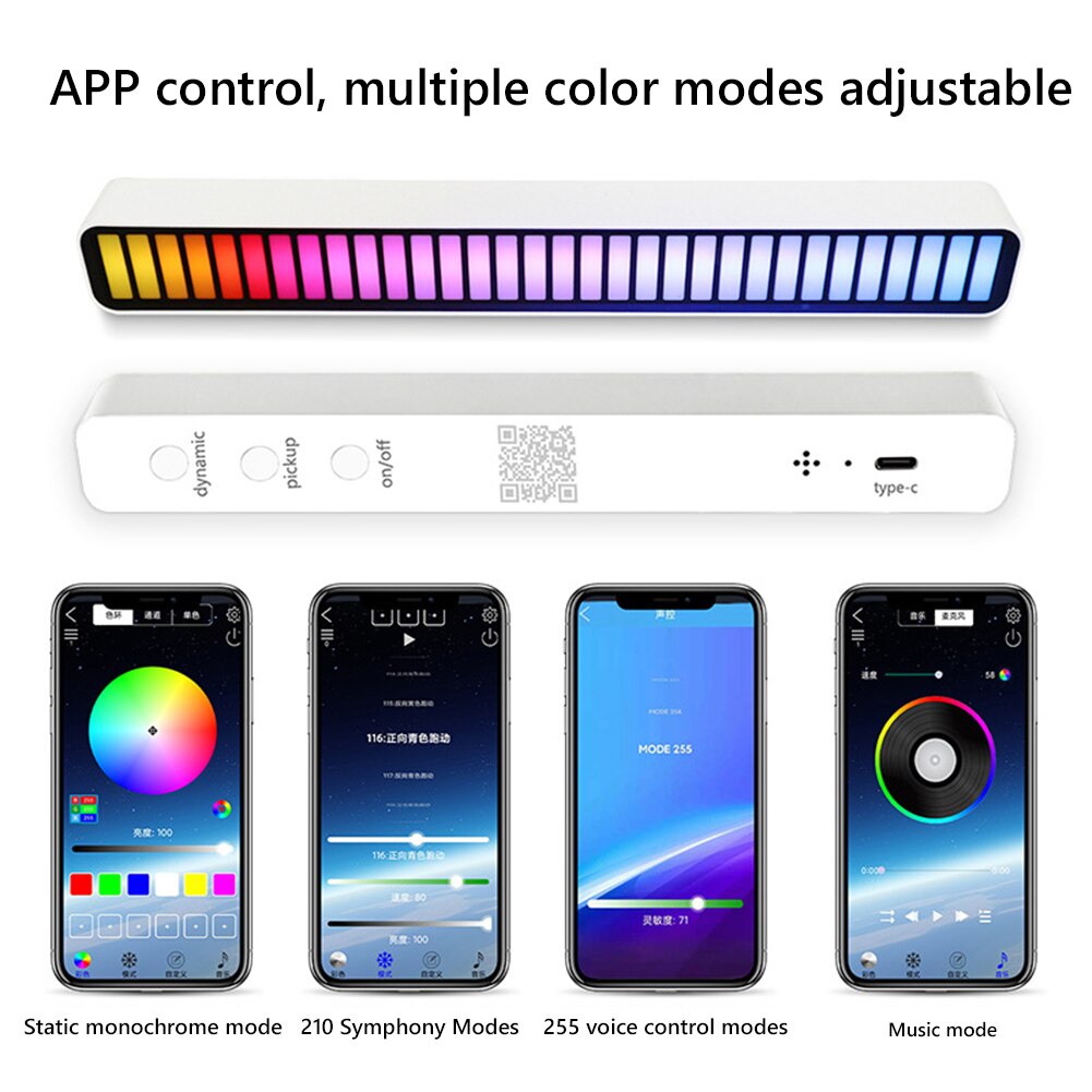 Voice-Activated Ritme Licht Stok 32-Bit Rgb Audio ... – Grandado