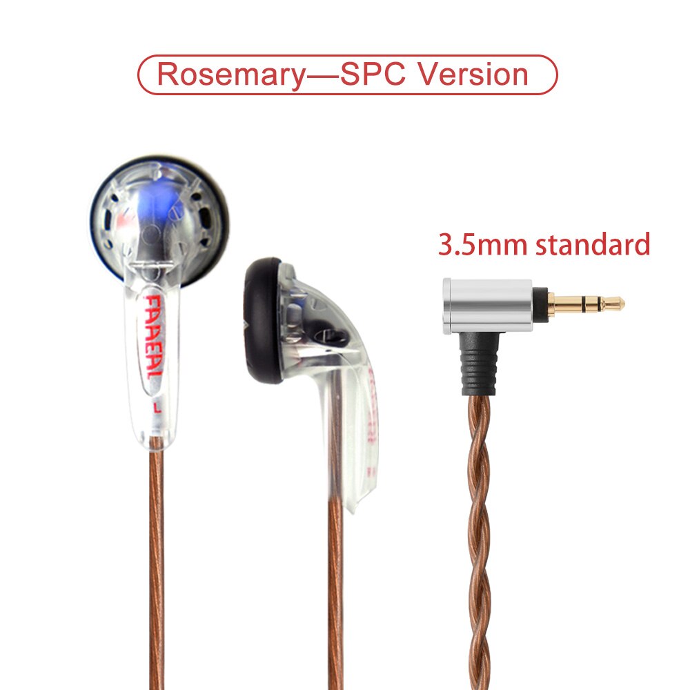 FAAEAL Rosemary Balanced 4.4mm 2.5mm TRRS 150ohms Earbuds 3.5mm Wired Hifi Music Earphones Heavy Bass Headsets For MP3 Amplifier: RS-3.5-White