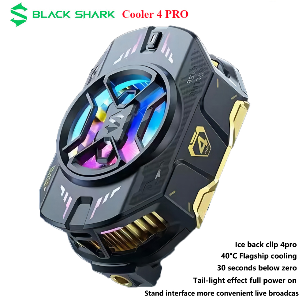 Black Shark Nuova versione di raffreddamento 4 PRO Dispositivo di raffreddamento rapido del telefono per iPhone 15/ROG 7/Nubia Redmagic 9S Pro/Xiaomi FunCooler