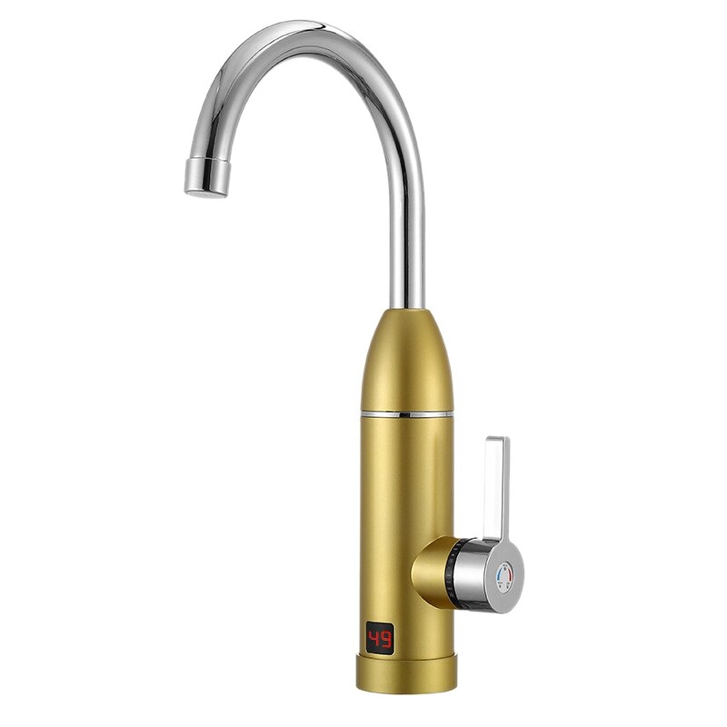 3000W 220V Electric Kitchen Instant Heating Faucet Heater Cold Tankless Water Quickly Heating Tap with LED Display EU Pl