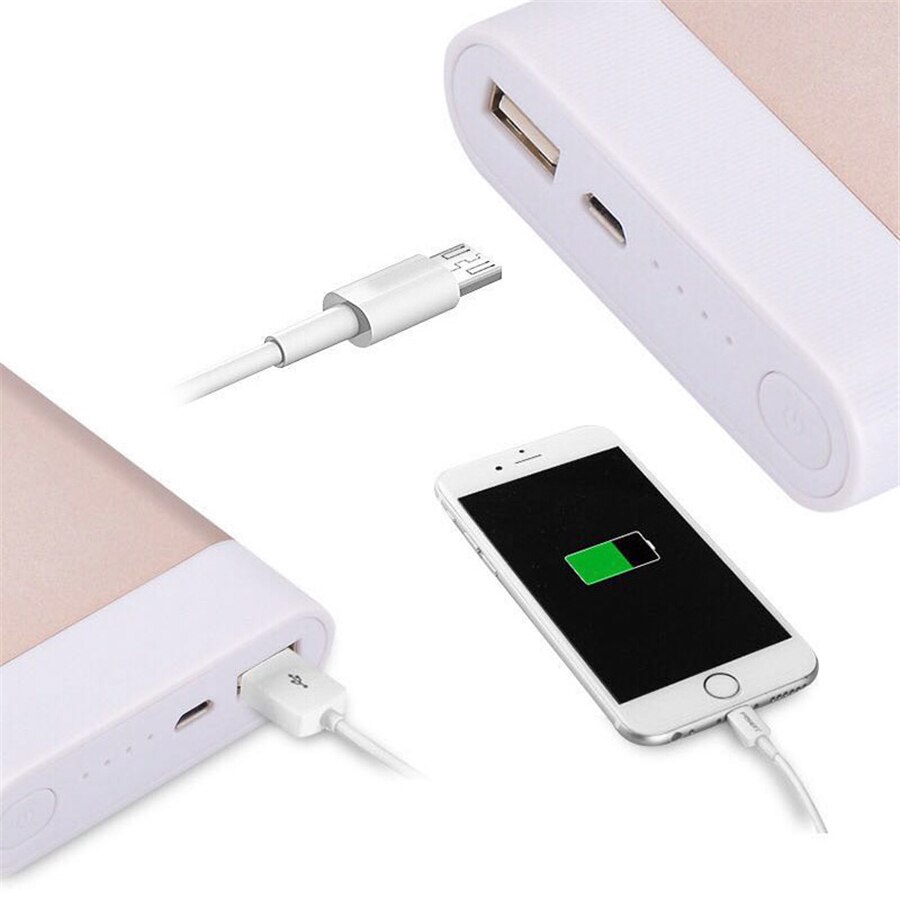 DIY Power Bank Box 4x18650 Battery Portable Charger Powerbank Case USB DIY Charger Box for Xiaomi Samsung (no battery)