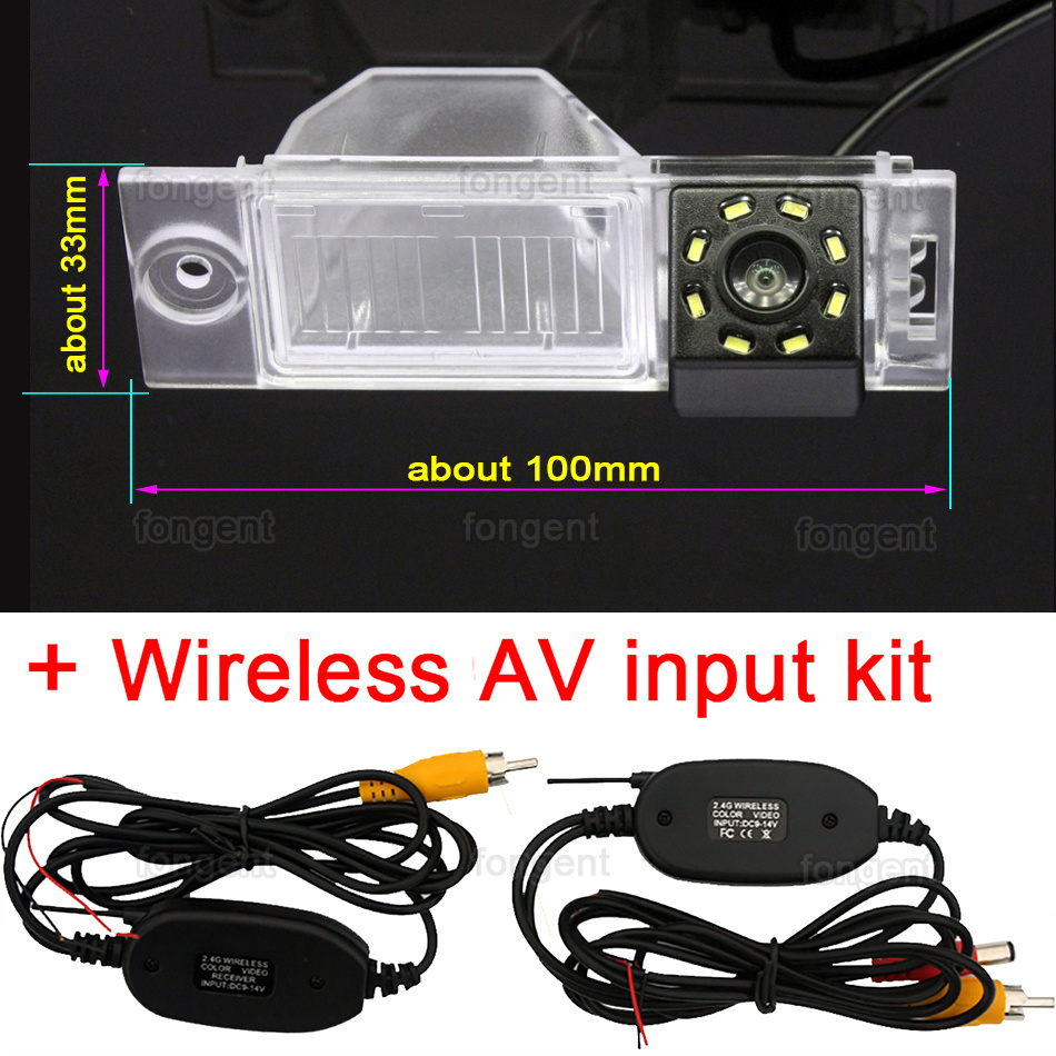 Voor Hyundai Tucson IX35 Auto 170 Graden Speciale Voertuig Achteruitrijcamera Back Off Up Draadloze Reverse auto Camera: 8led Wireless