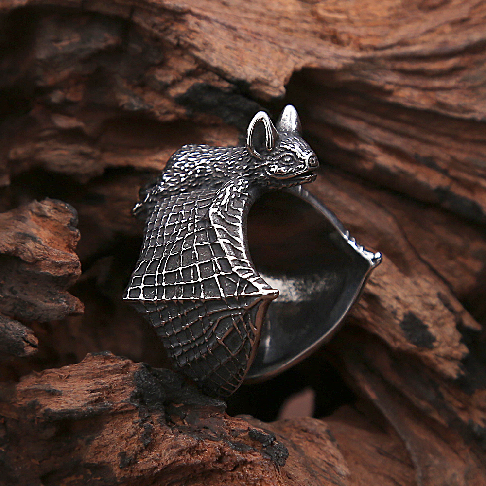 Bague Chauve-Souris Rétro en Acier Inoxydable pour Homme, Anneau Animal, Personnalité, , ix, Ajustable, Bijoux , Directe, SION L