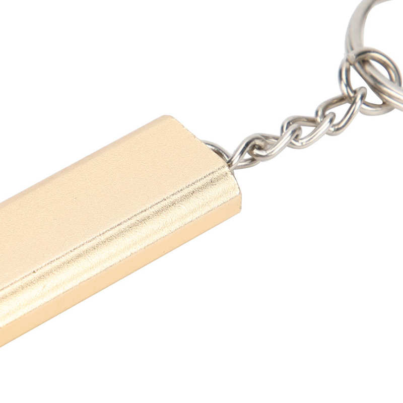 Leichte, kleine pfeife aus aluminiumlegierung mit schlüsselanhänger für outdoor-aktivitäten wie camping und wandern