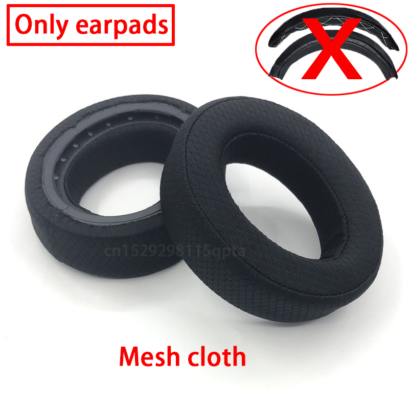 Almohadillas para los oídos HS7, almohadillas de repuesto compatibles con auriculares Corsair HS70 HS50 HS60 Pro HS75 XB, almohadillas de tela más gruesas: Azul