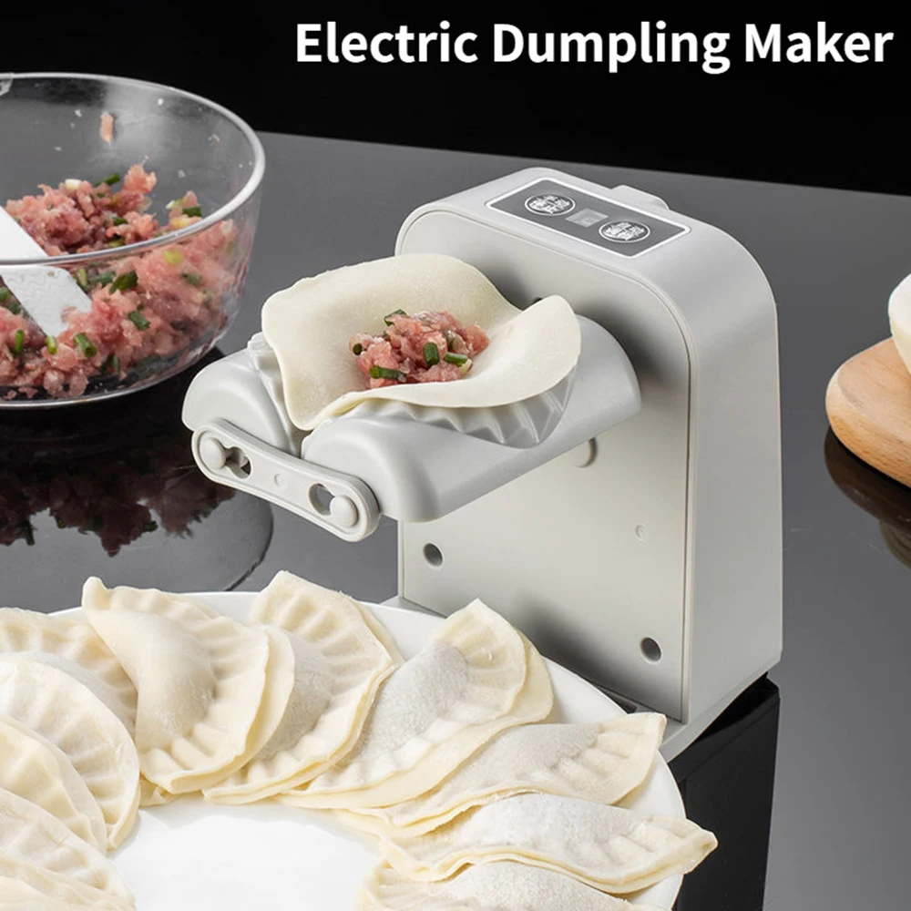 Máquina eléctrica automática para hacer dumplings, molde para dumplings, prensado de piel para dumplings, Empanadas eléctricas, raviolis, accesorios de cocina