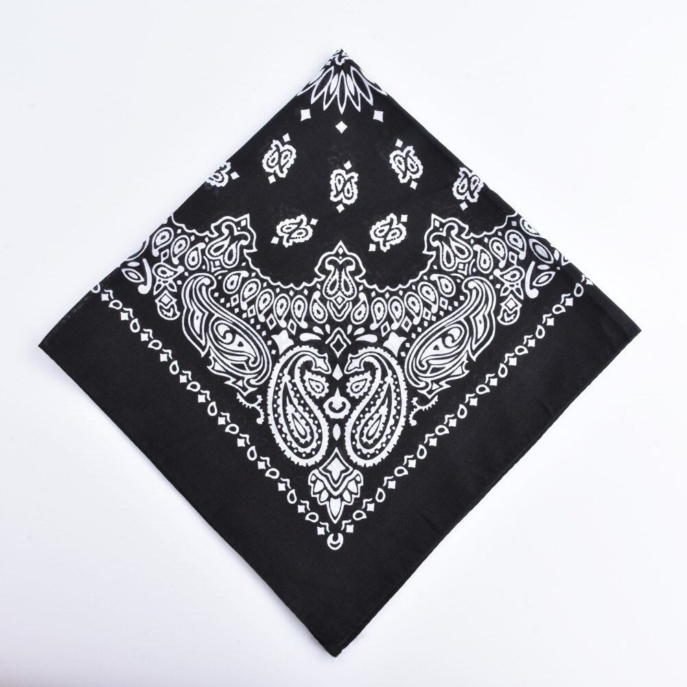 Easehut Vrouwen Mannen Vierkante Sjaal Paisley Print Bandana Haarband Halsdoek Hip Hop Hoofddoek Unisex Hoofddeksels Cool Bandana