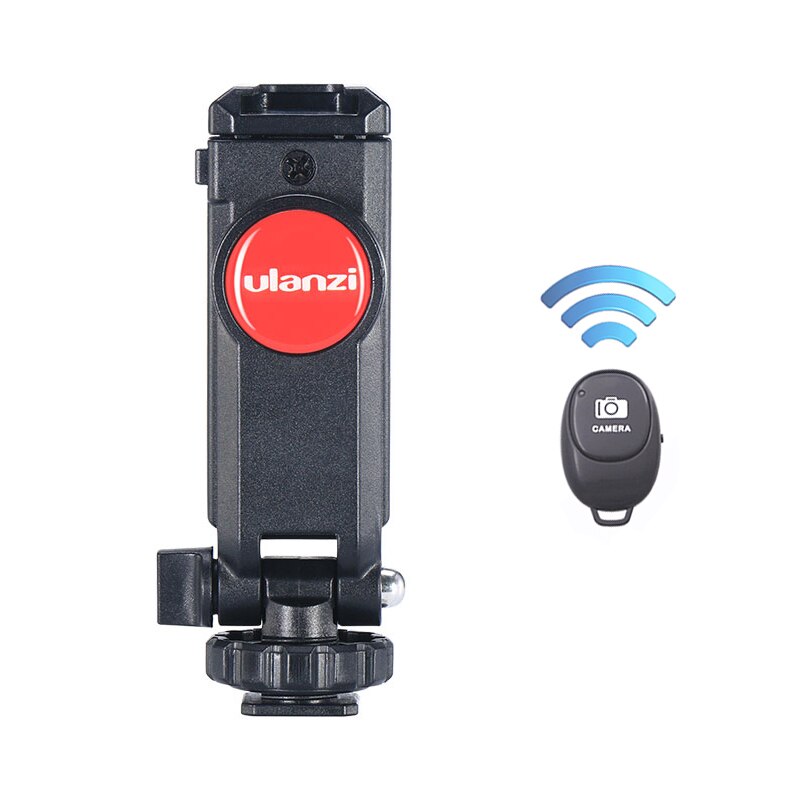 Ulanzi ST-06 Camera Shoe Telefoon Statief 360 Rotatie Koud Schoen Monitor Telefoon Dslr Mount Adapter Voor Gimbal Mic led Licht: with remote