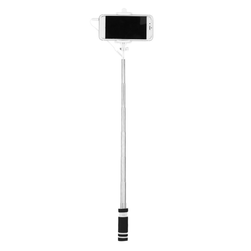 Colorful 14-60cm Mini Extendable Handheld Selfie Stick Wired Remote Shutter Monopod For iphone For huawei For Samsung