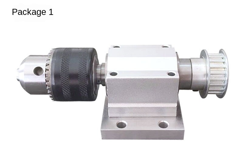 Unpowered B16 Chuck Lathe Spindle, Tailstock, DIY Lathe, Drilling