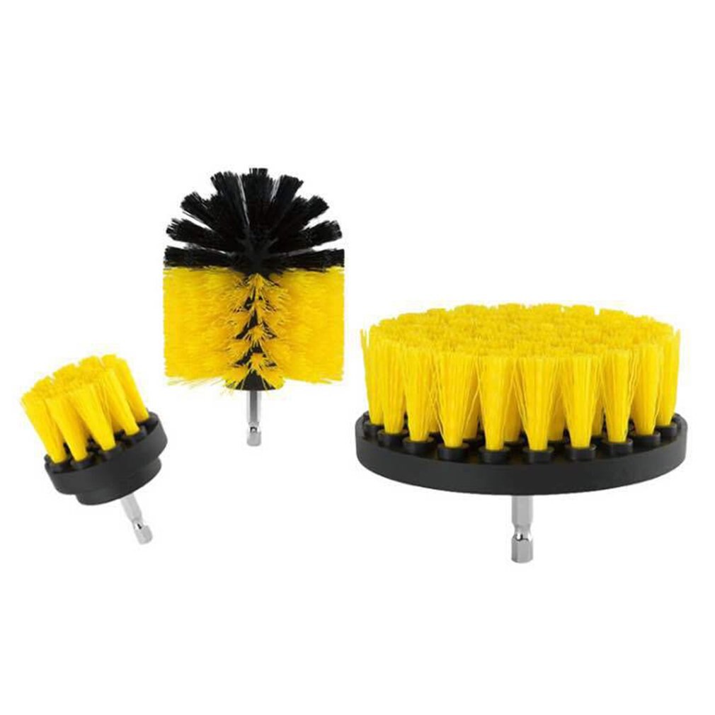 3 st power scrubber borste borr borste ren för badrumsytor badkar dusch kakel injekteringsbruk sladdlös power scrub rengöringssats