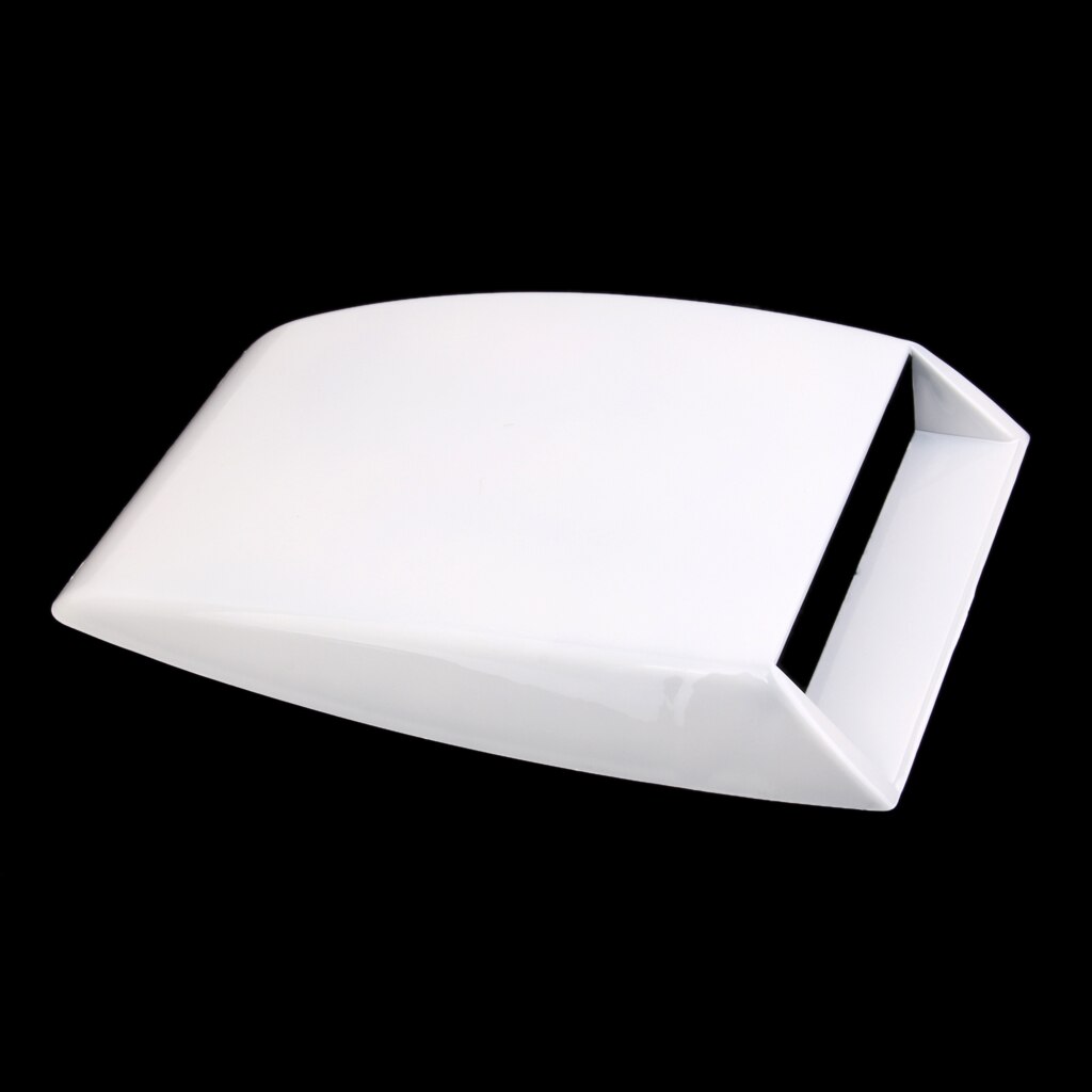 Universal Decorative Functional Hood Scoop Air Flow Vent Cover Hood White