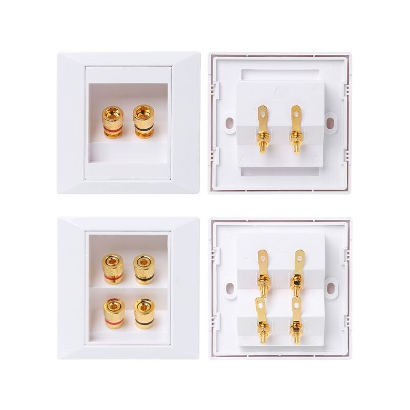 Wall Socket Audio Video Panel Speaker Junction Box Power Outlet