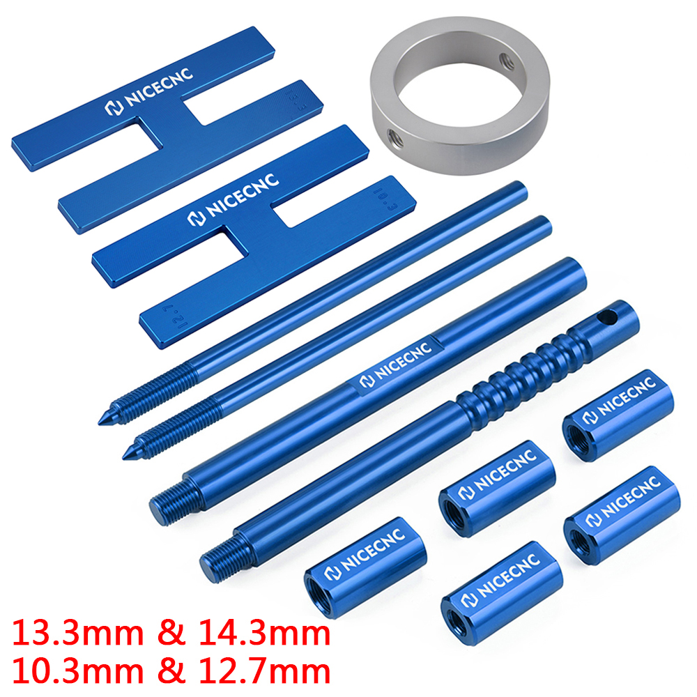 Herramienta Universal de sujeción de varilla amortiguadora de horquilla para motocicleta, herramienta de compresor de resorte de horquilla, herramienta de purga de horquilla de suspensión, Kit de reparación de horquilla: Negro