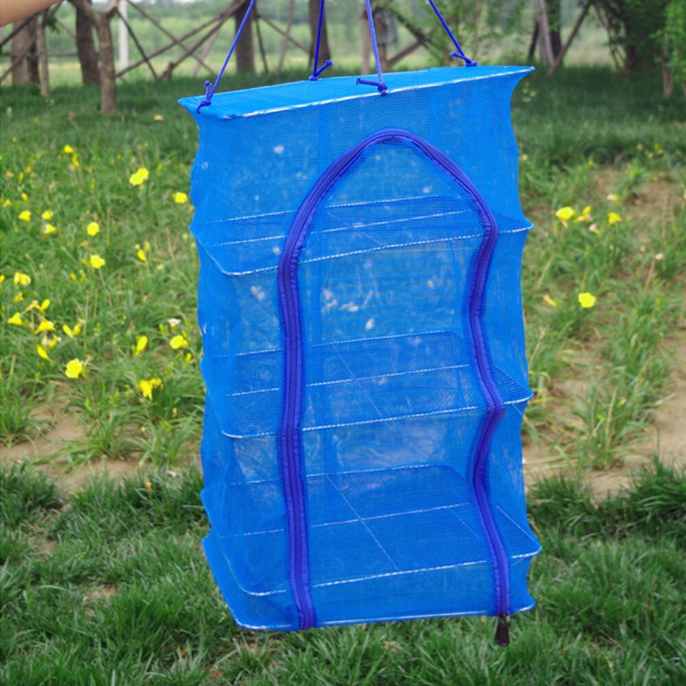 Blue Color Foldable 3-layer Drying Net Premium Han... – Grandado