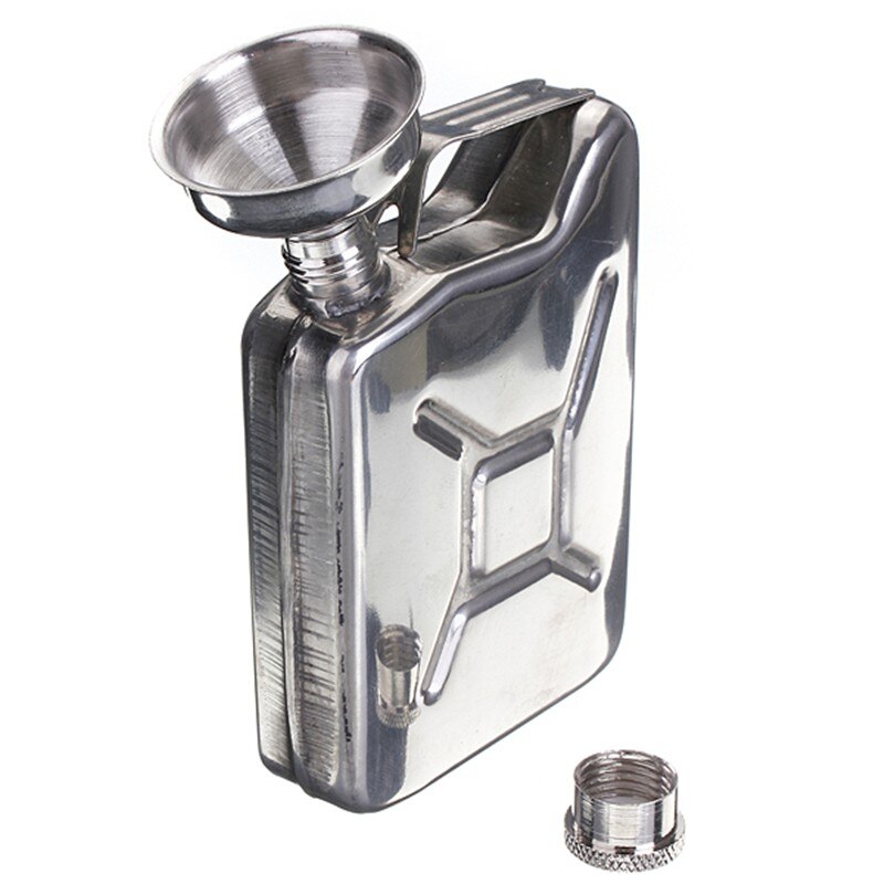 5oz Drink Bottle Hip Flask Stainless Steel Funnel Liquor Funnel Wedding Party Bar Liquor Whisky Bottle Drinkware Alcohol Cap