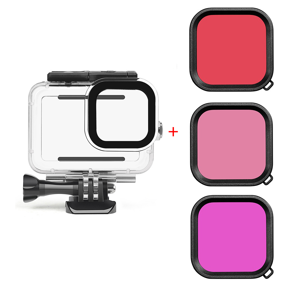 60M Waterproof Case For GoPro Hero 13 12 11 10 9 Underwater Diving Housing Cover for Go Pro Hero 9 10 11 12 13 Accessories