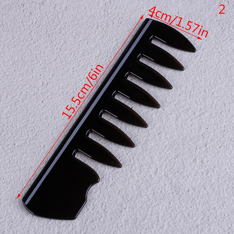 Oil Hair Comb Wide Teeth Hair Comb Classic Oil Slick Styling Hair Brush For Men: 2