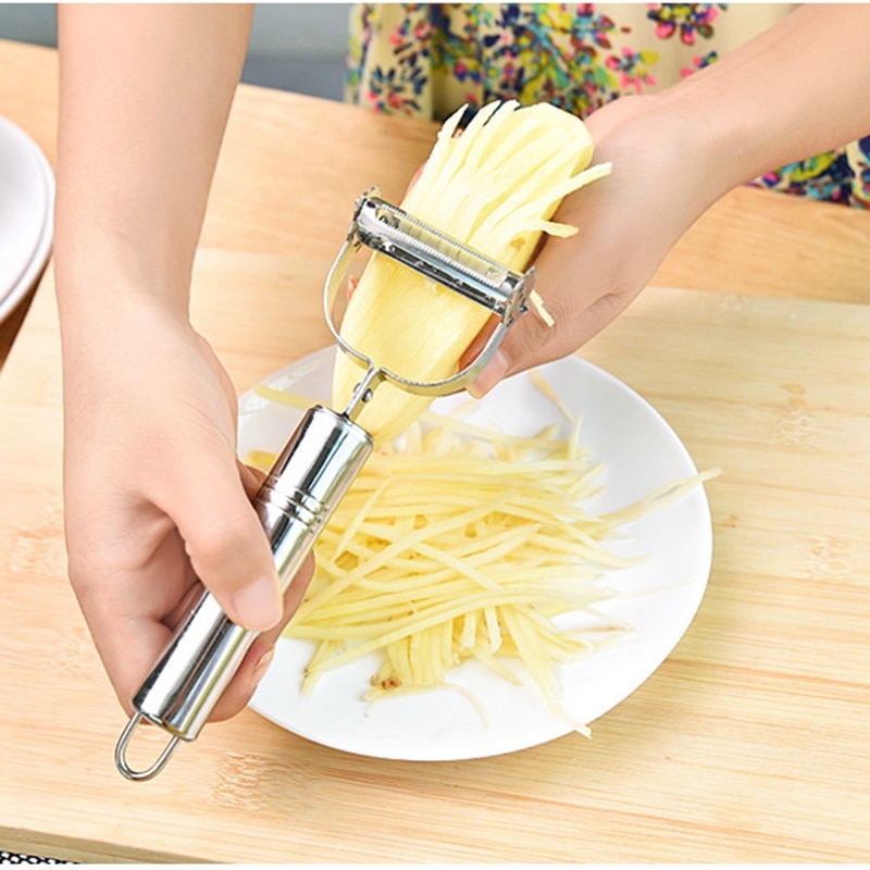 Dual Gemüse Schäler käse Butter reibe Cutter Scharf Edelstahl Obst Kartoffel Apfel Karotte Reibe Hobel Küche Werkzeug