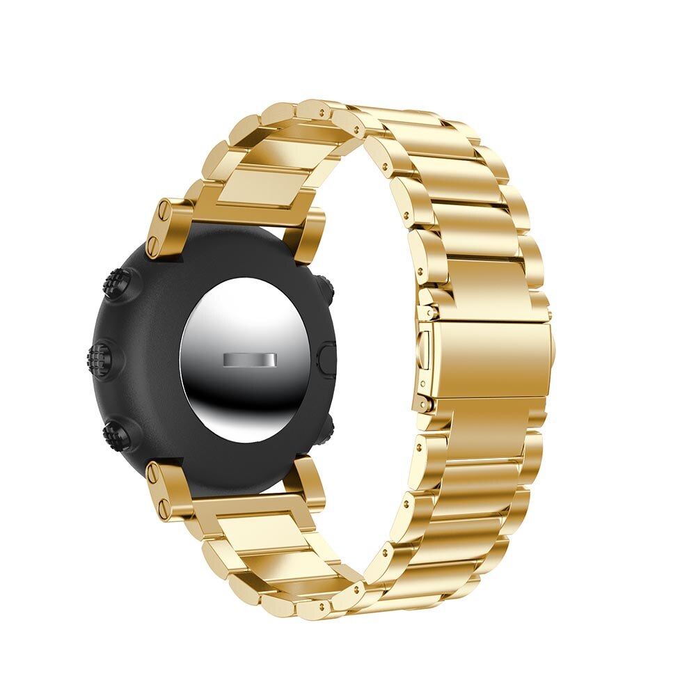 Armband roestvrij staal horlogeband voor suunto core horlogeband smart watch verstelbare vervangende band polsband accessoires: Goud