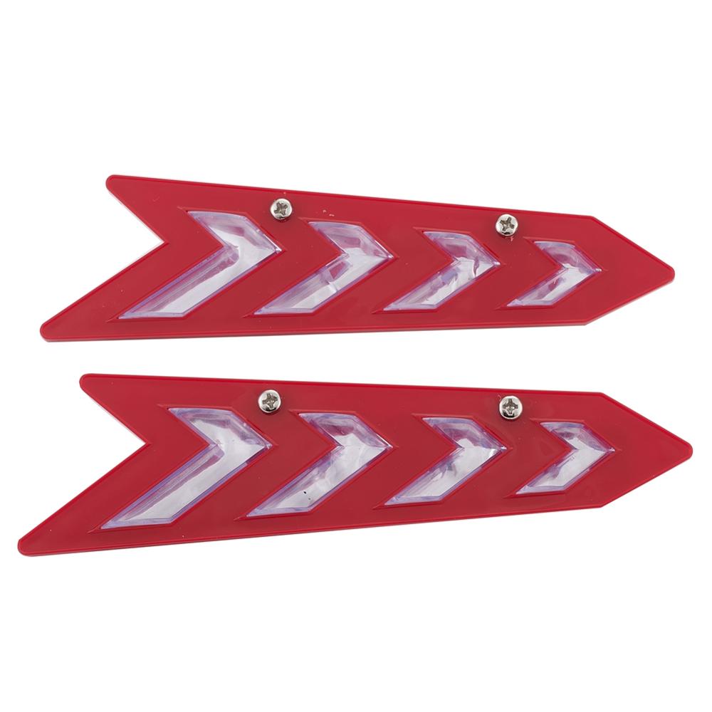 Support d&#39;essuie-glace de pare-brise de voiture, 1 paire, becquet de lame d&#39;essuie-glace, accessoires automobiles: Rouge