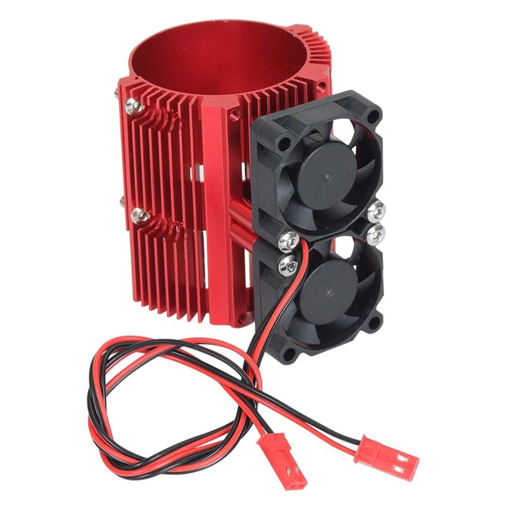 Motor Radiator Dual Fan Voor Traxxas 1/10 E-Revo Grote E Summit Grote S Koeling Radiator Model Auto Accessoires