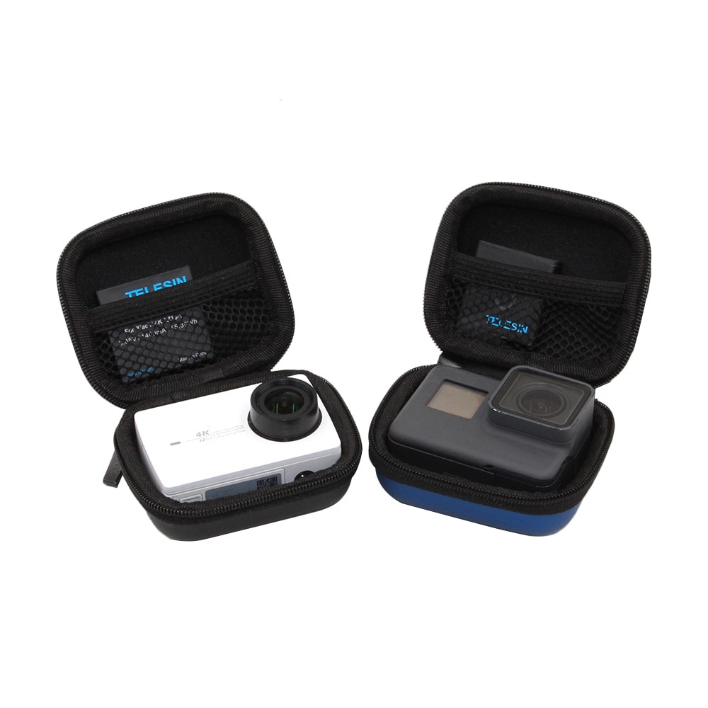 mini bag eske handling kamera etui til gopro helt 8 7 6 5 4 3 økt til xiaomi  yi 4k til sjcam eken soocoo til gå pro tilbehør