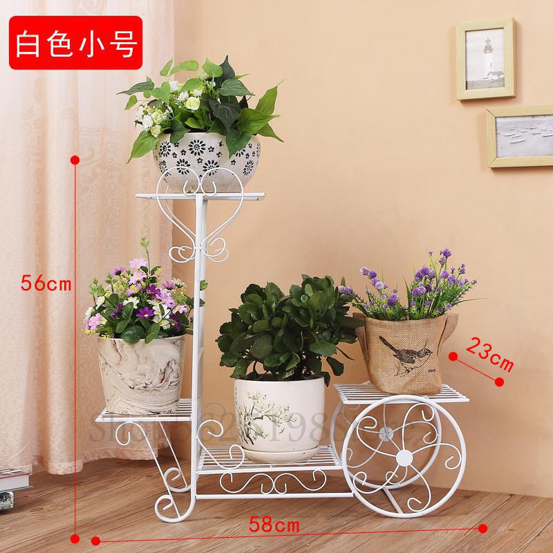 European wrought iron flower shelf rack floor type... – Vicedeal