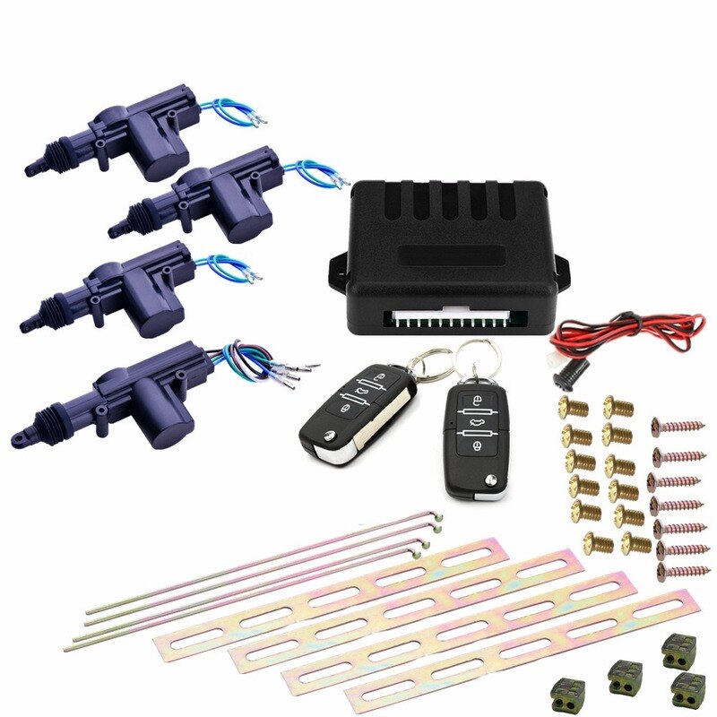 Universal 12V Car Alarm Remote Control Security System 2 Door Central Door Lock Locking Kit Set Keyless Entry System