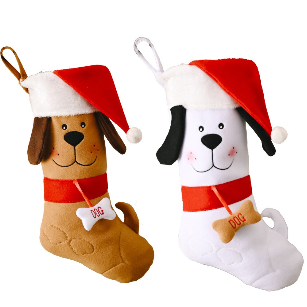 År julestrømpepose jule hundeknogler jule kæledyrsstrømpe slikpose noel natal navidad julepynt
