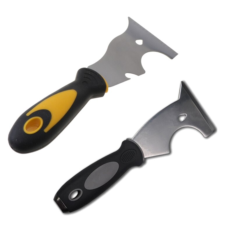 Rustfrit stål maling spartel skraber 7 in 1 9 in 1 værktøj spackle kniv caulk fjernelse værktøj maler værktøj til træ tapet skraber