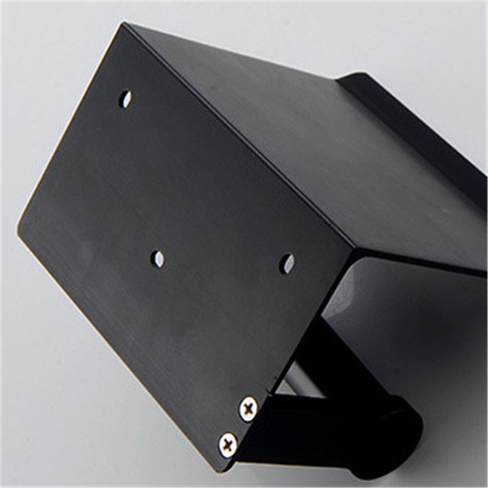 Wall Mounted Tissue Rack Mobile Phone Storage Shelf Black Free Punch Kitchen Double Axis Rag Roll Paper Square Organizer Holder