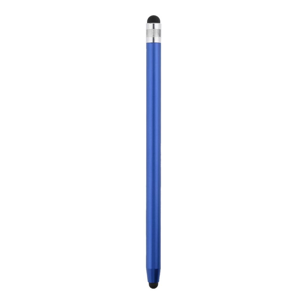 WK128 Round Dual Tips Capacitive Stylus Touch Screen Drawing Pen Tools Drawing Pen Tablet PC Parts For Phone Ipad 10 Colors: Dark Blue