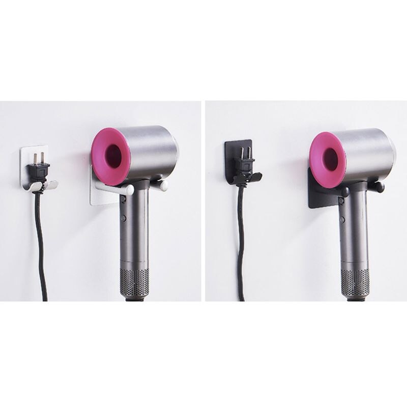 Metal Wall Mount Bracket Punch-free Storage Hook Hanger for Dyson Hair Dryer 449C