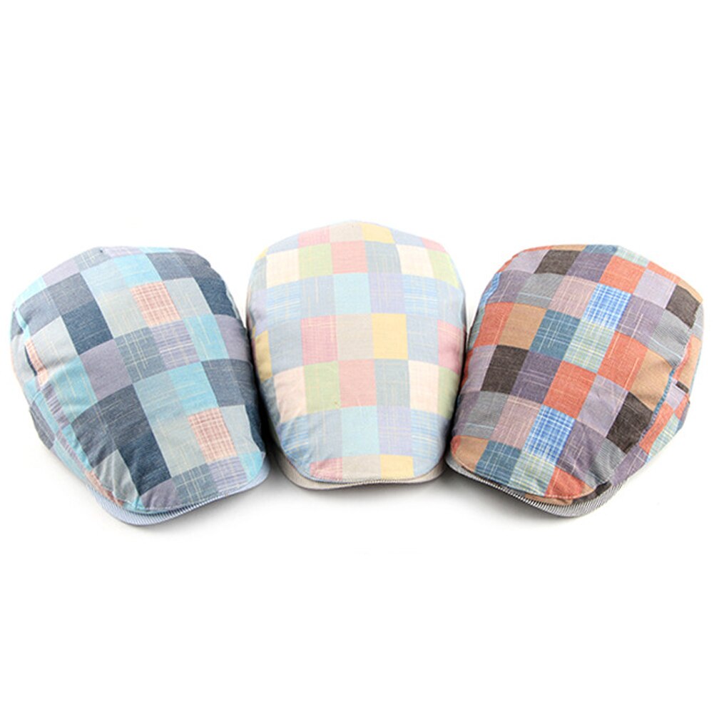 Winter Hoed Mannen Casual Mode Katoen Baretten Outdoor Geruite Tong Cap Dad Hoed Trucker Cap Mannen Vissen