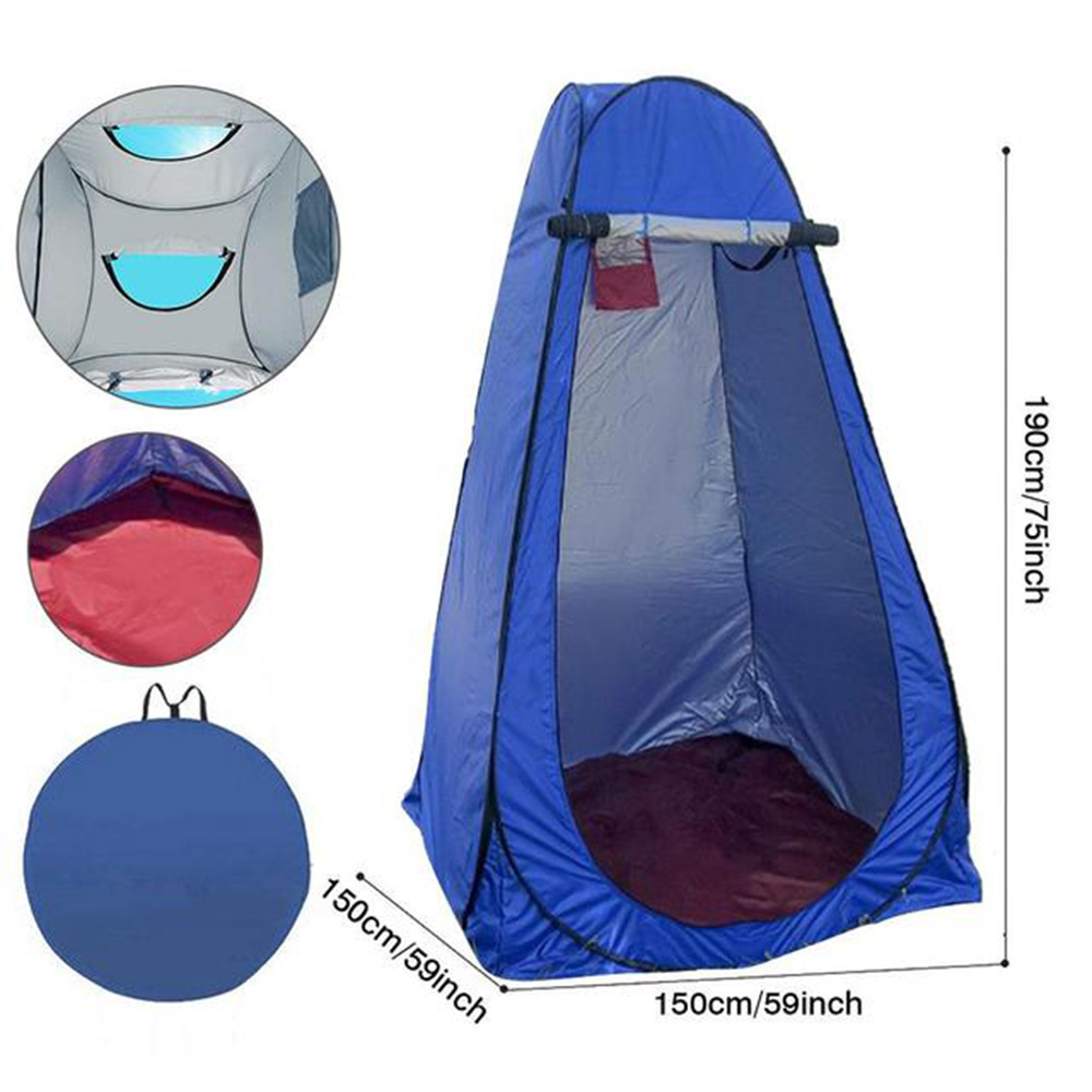 Tragbare Outdoor Camping Zelt Dusche Zelt Einfache Bad Abdeckung Ändern Umkleidekabine Zelt Mobile Toilette Angeln Fotografie Zelt: Black