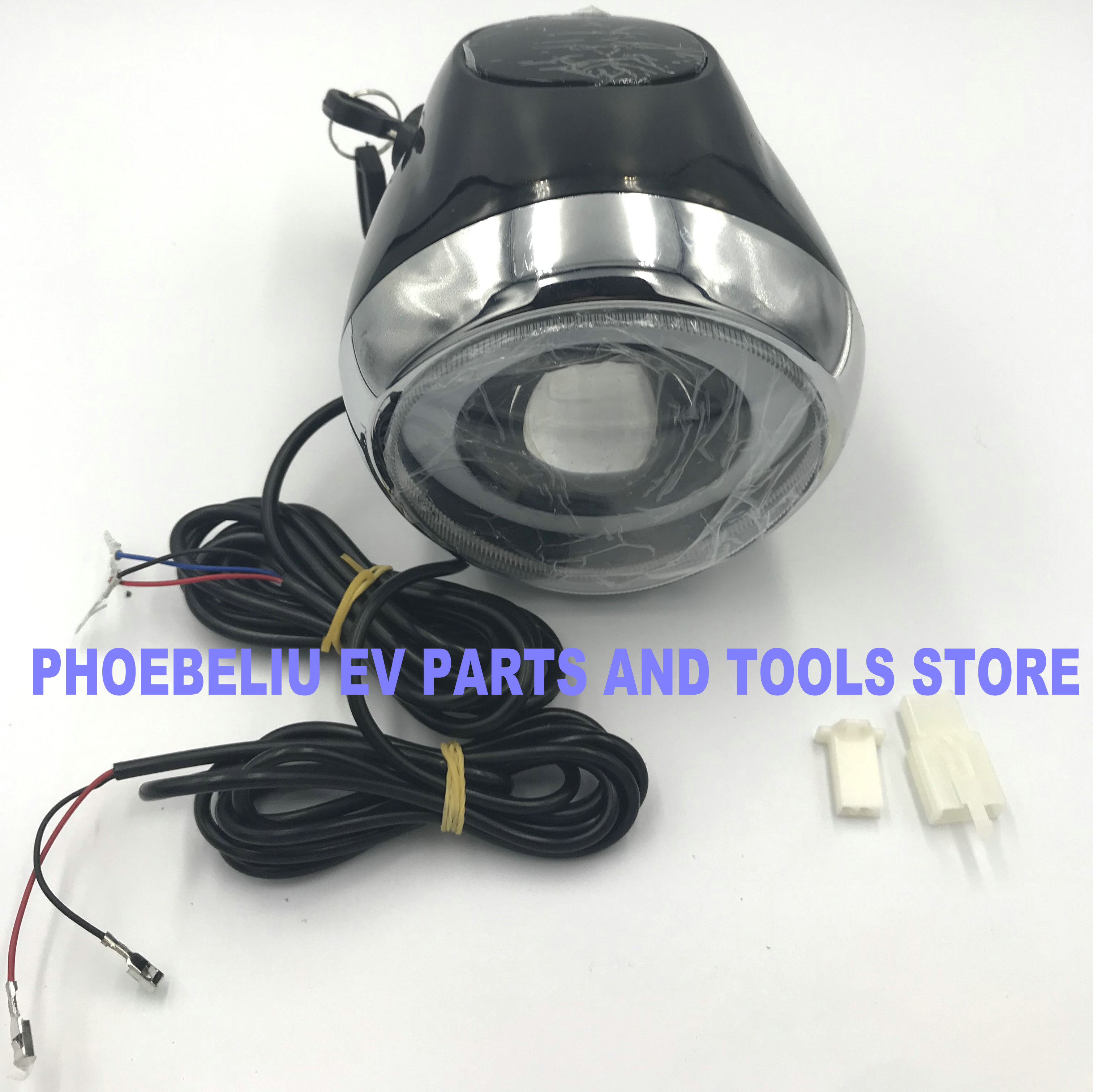 battery level indicator power meter 36v48v60v for electric scooter harley e-bike tricycle frontlight headlight with bluetooth