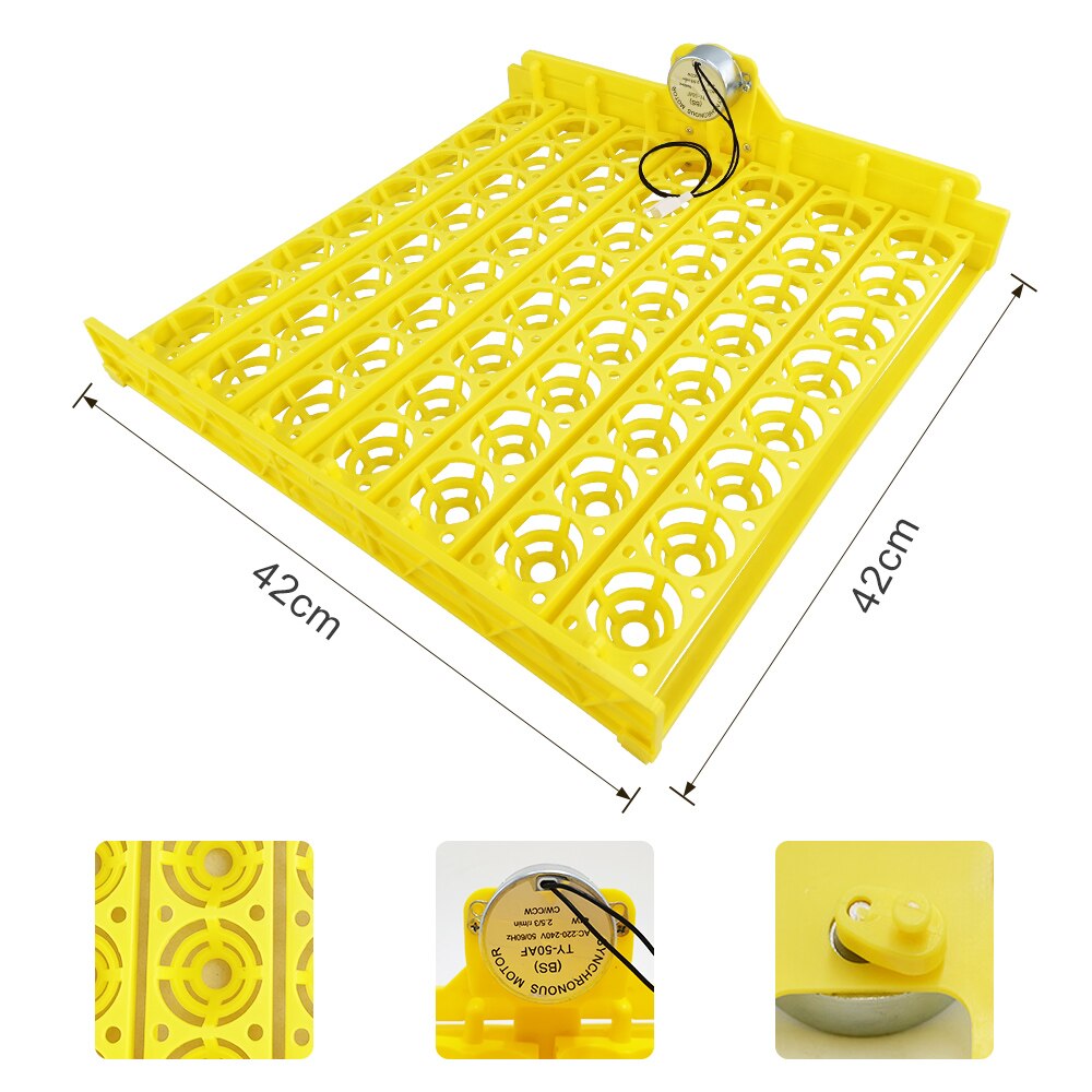 Ei Inkubator Automatische 56 Eier Für Ente Huhn Eier Schlüpfen Maschine 220V 12V Inkubator Schalen mit Auto Drehen Motor-: 56 Eier-Motor- AC12V
