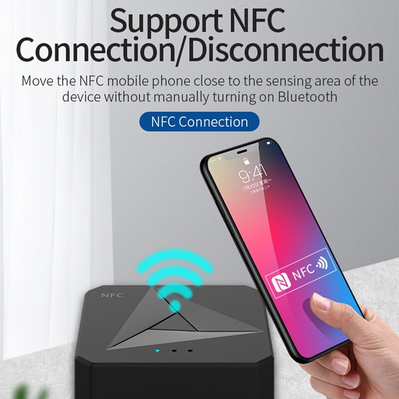 Bluetooth Transmitter Receiver 3.5mmAUX Car Speaker Receiver RCA Bluetooth Receiver NFC Bluetooth Adapter