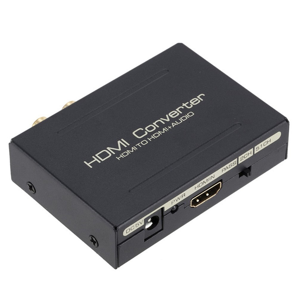 Hdmi Audio Extractor Converter Hdmi Naar Hdmi Spdif Optische Rca Adapter Ondersteuning 5.1CH Formaat Output Consumentenelektronica