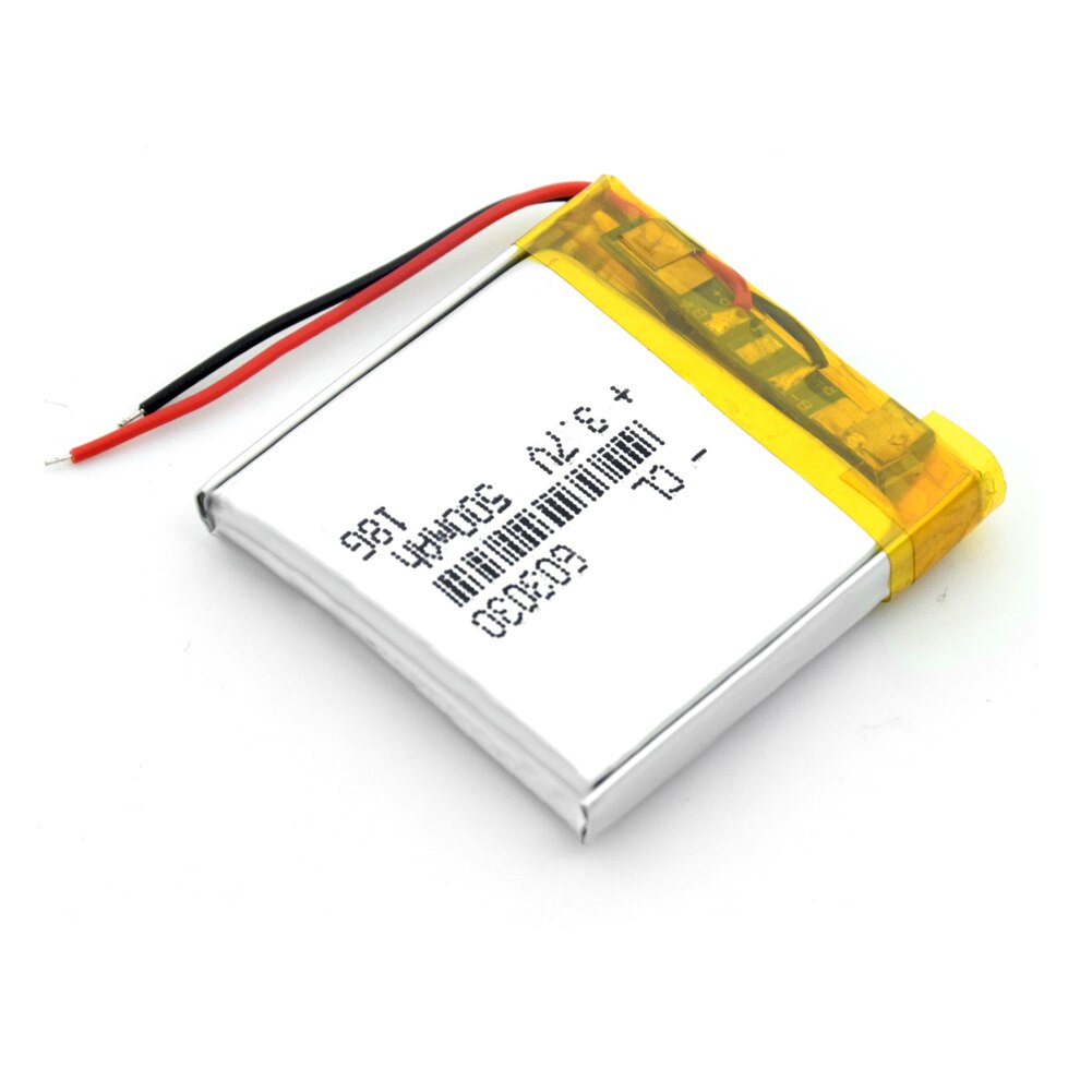 500mAh 3.7V rechargeable battery 603030 li polymer lithium battery li on for MP3 MP4 GPS DVD recorder e-book camera power bank