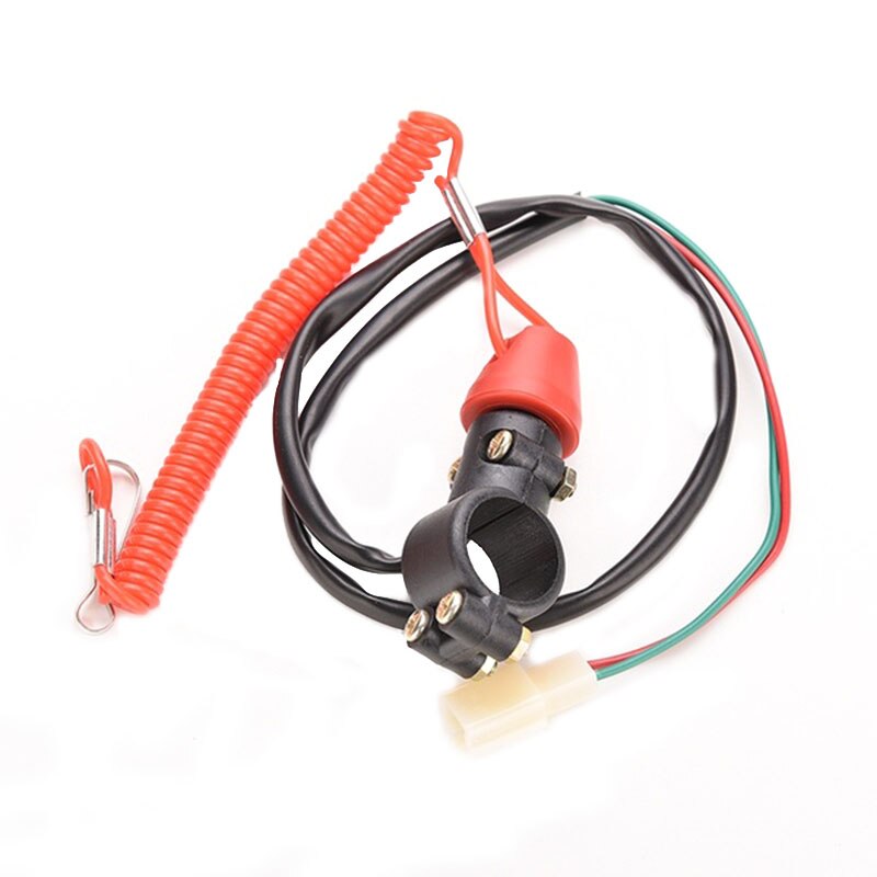 Emergency Kill Stop Button Motorcycle Dirt Pit Outboard Engine Switch Push