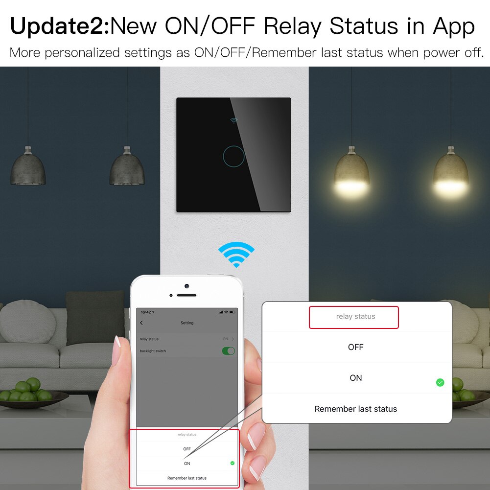 Wifi smart lyskontakt  rf433 no neutral ledning enkelt brand smart life tuya app kontrol fungerer med alexa google home 220v eu