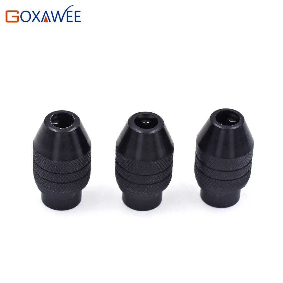 GOXAWEE-accessoire de perceuse universelle, mandrin universel sans clé, outils rotatifs pour perceuse Dremel 8x0,75mm, 3 pièces