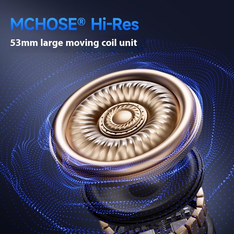 MCHOSE V9 Pro Wireless Headphone Bluetooth Tri-Mode Ergonomics Noise Reduction Moving Coil Low Latency Custom Gaming Headphones