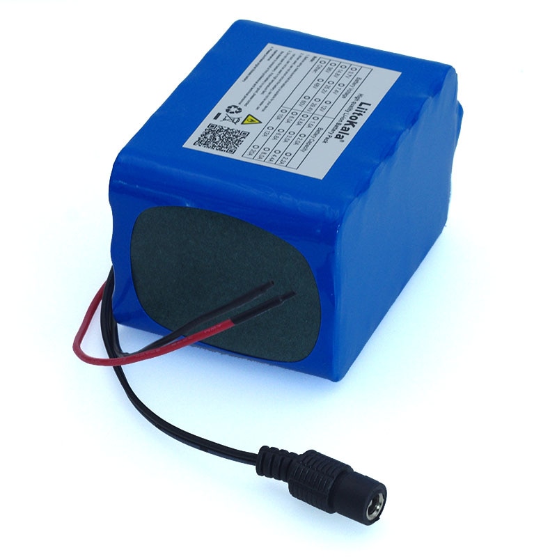 LiitoKala 100% Protection Large capacity 12 V 10Ah 18650 lithium Rechargeable battery pack 12v 10000 mAh capacity with BMS